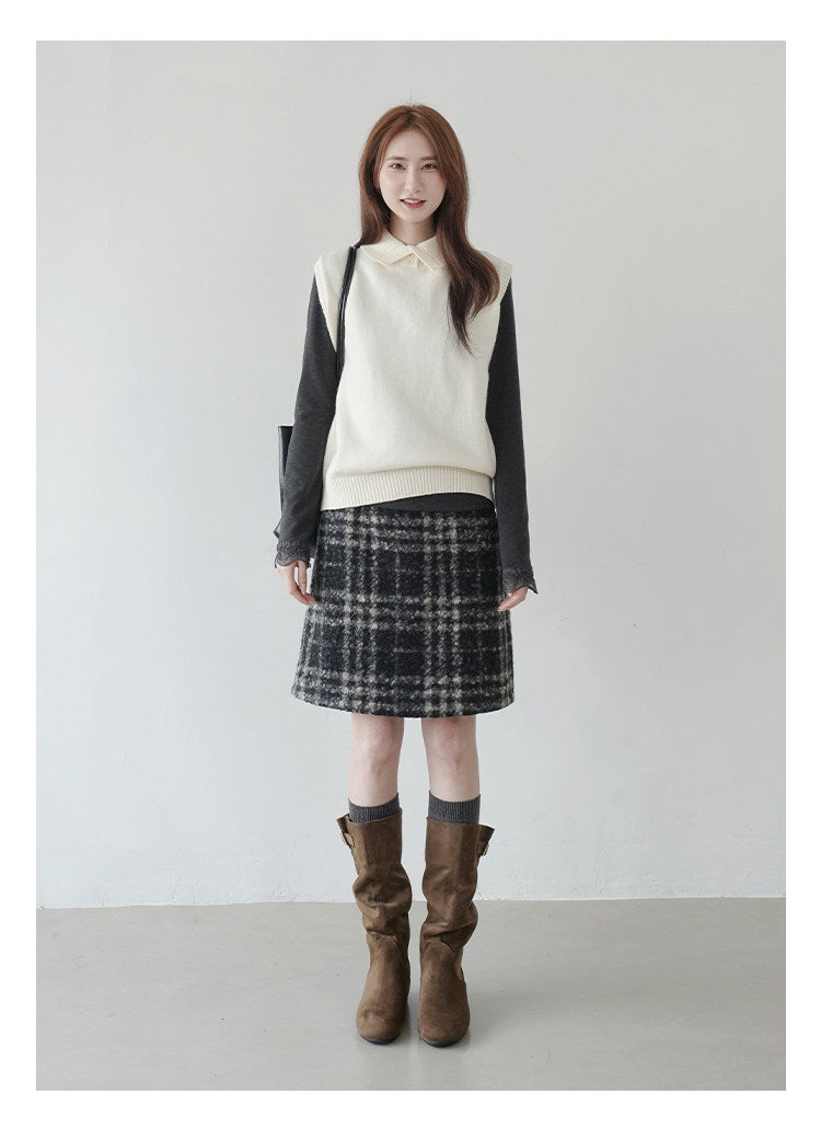 【新作キャンペーン】チェック柄フレアスカート M00148