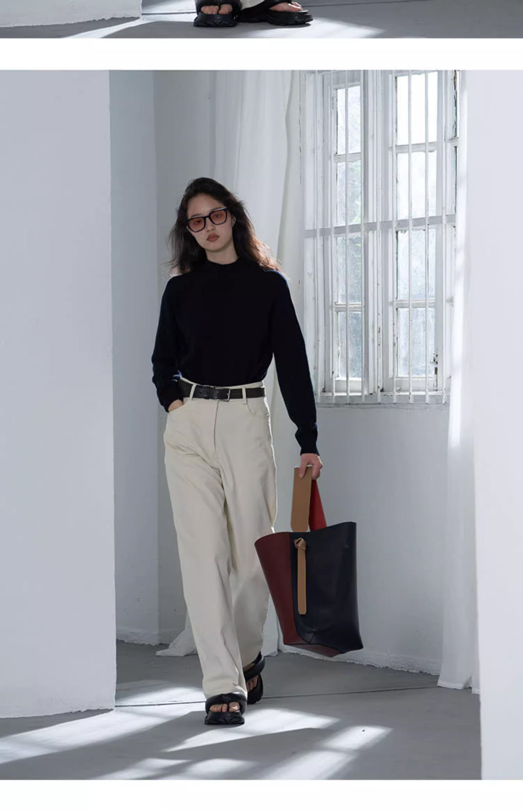 カシミヤハイネックニット M00049