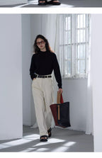 カシミヤハイネックニット M00049