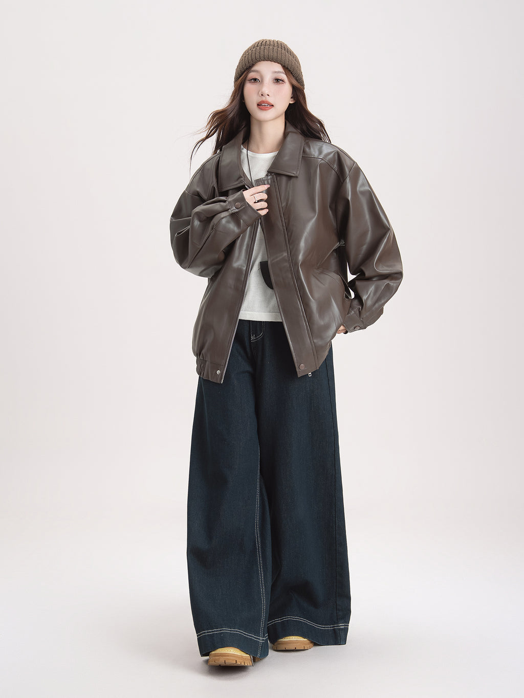 レザー ショートコート M00081