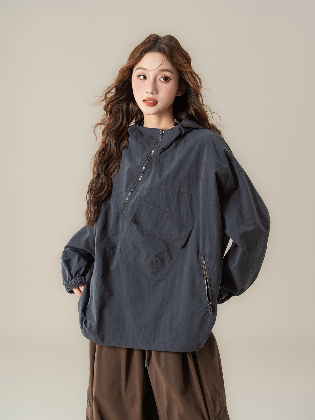 フード付き ジッパージャケット M00084