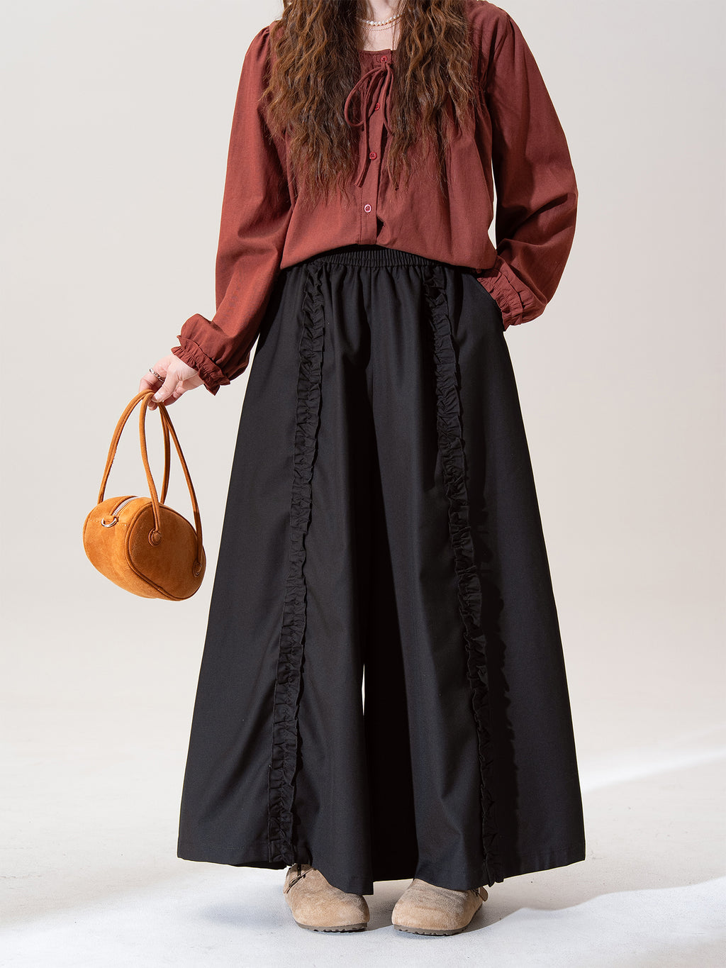 ロング スカートパンツ M00087