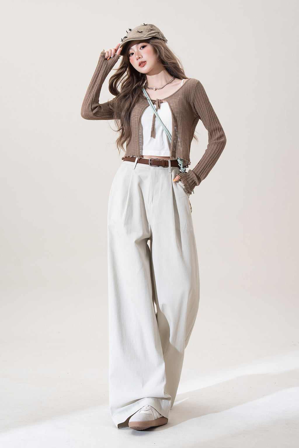 ワイドレッグ カジュアルパンツ M00082