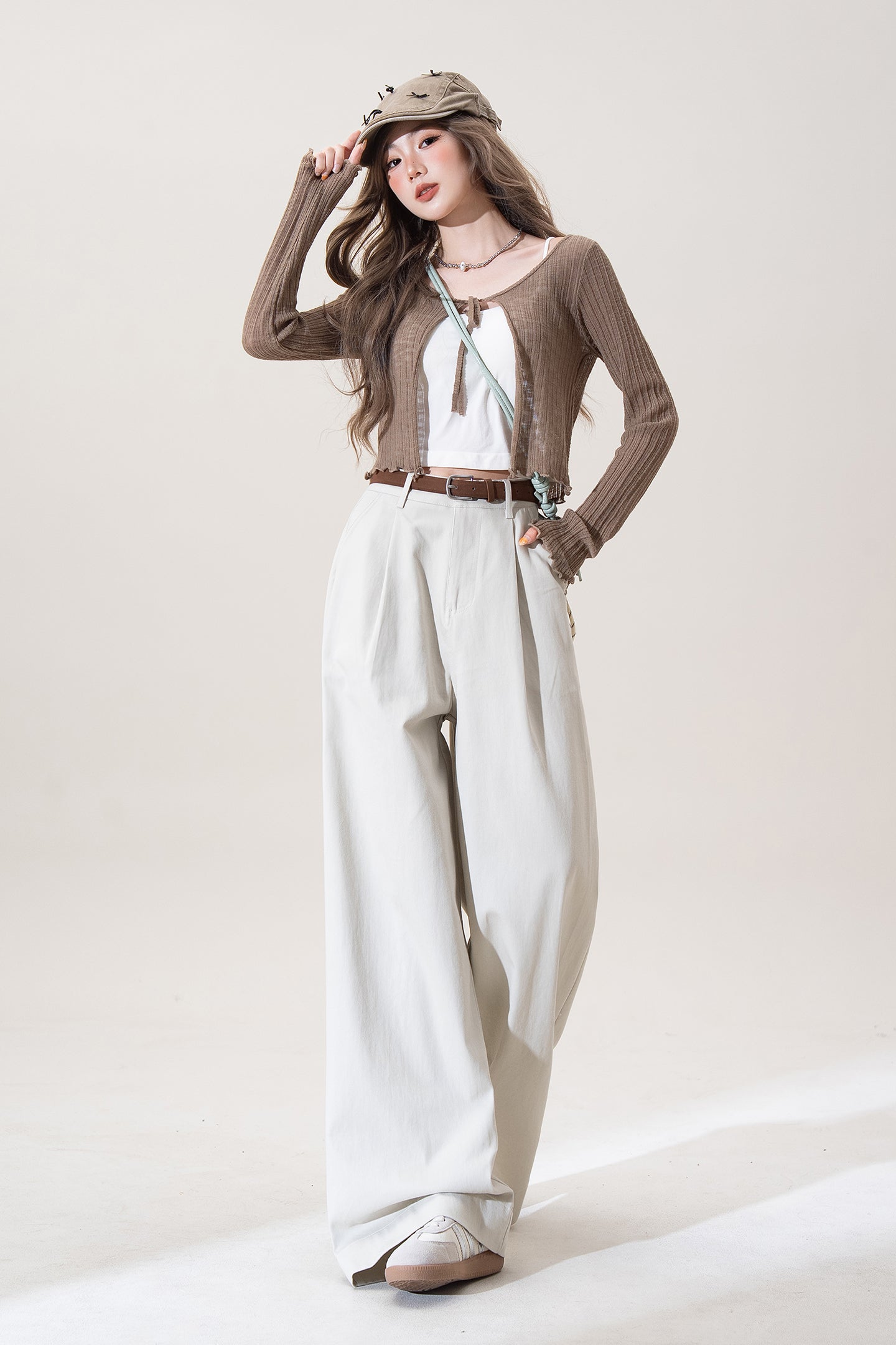 ワイドレッグ カジュアルパンツ M00082