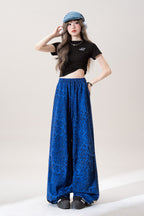 レオパード柄 ワイドレッグパンツ M00071