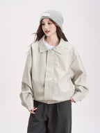 レザー ショートコート M00081