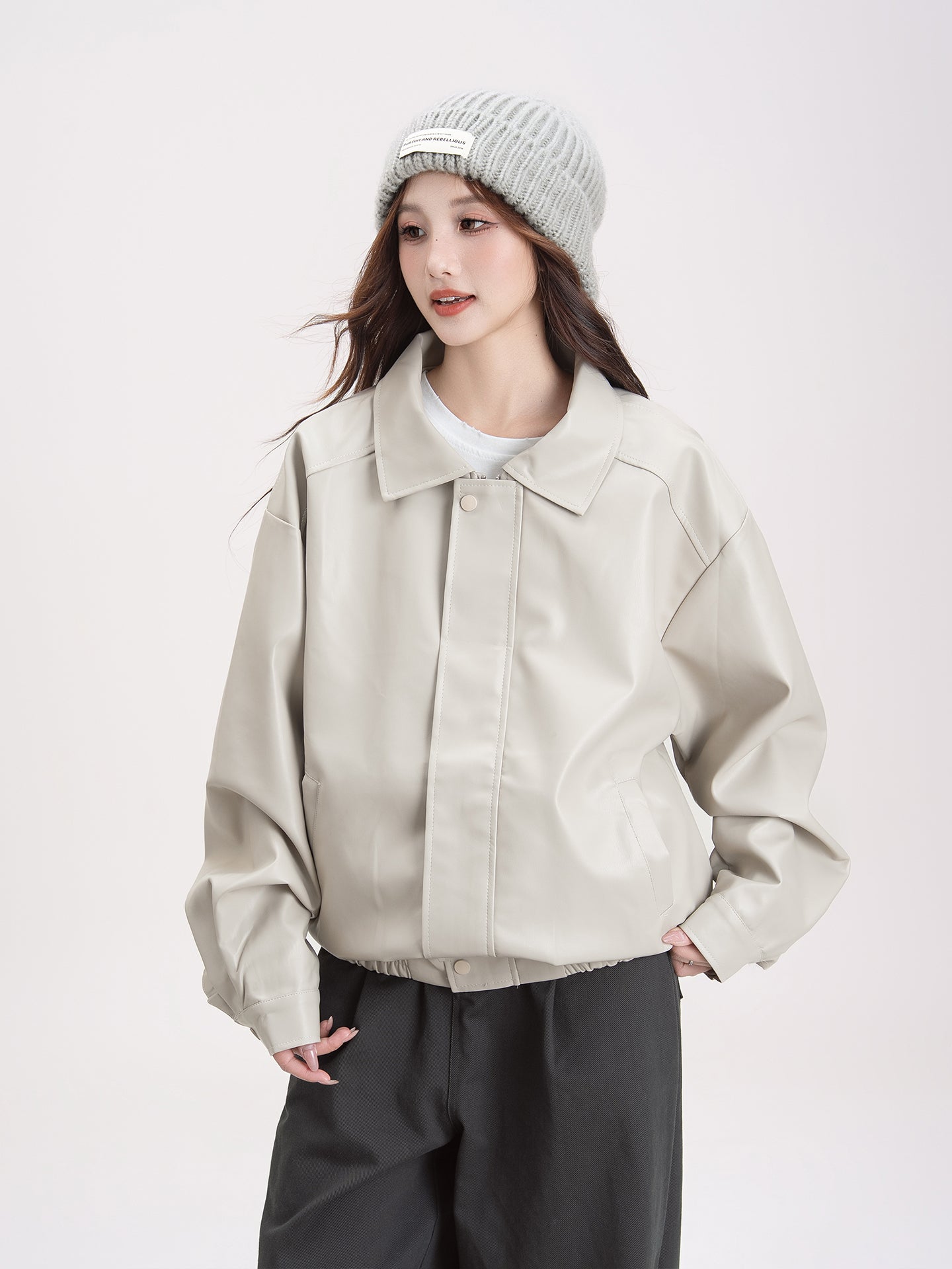 レザー ショートコート M00081