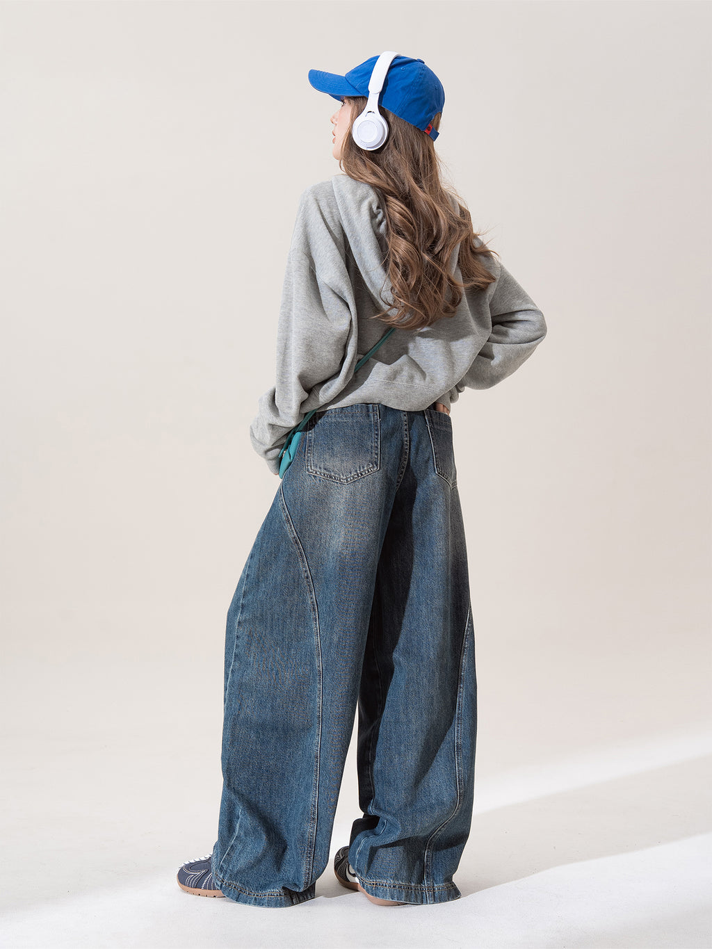 ワイドレッグ デニムパンツ M00070