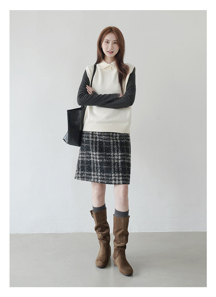【新作キャンペーン】チェック柄フレアスカート M00148