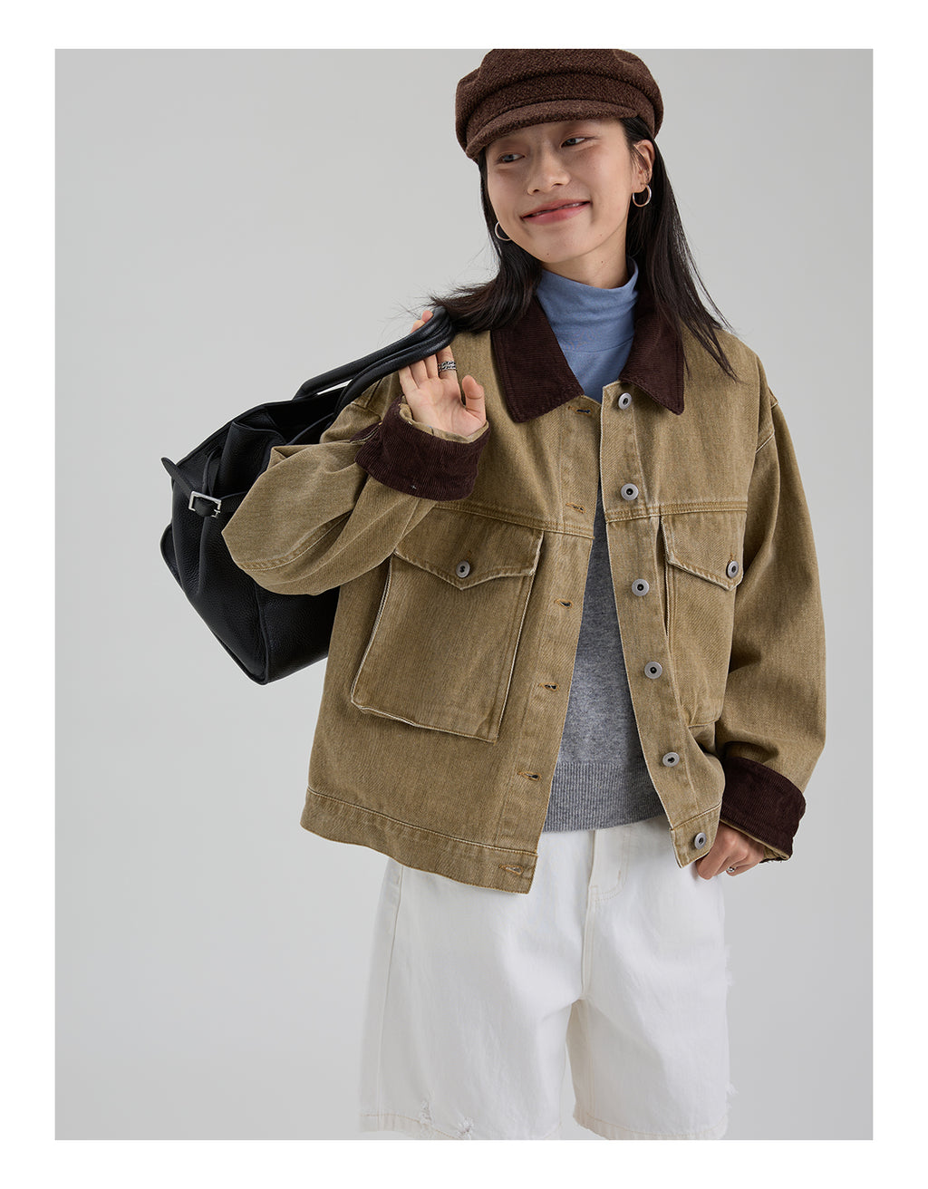 ウール V ネックベスト M00116