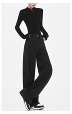 ワイドレッグ デニムパンツ M00068