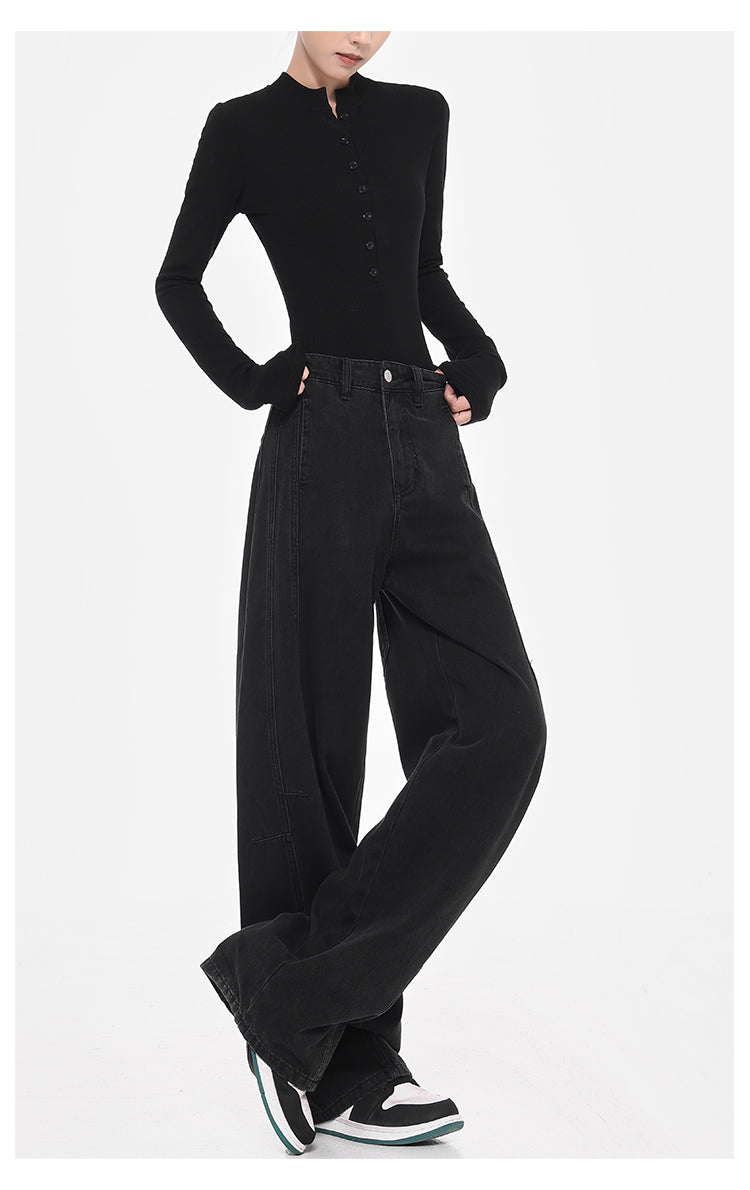 ワイドレッグ デニムパンツ M00068