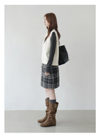 【新作キャンペーン】チェック柄フレアスカート M00148