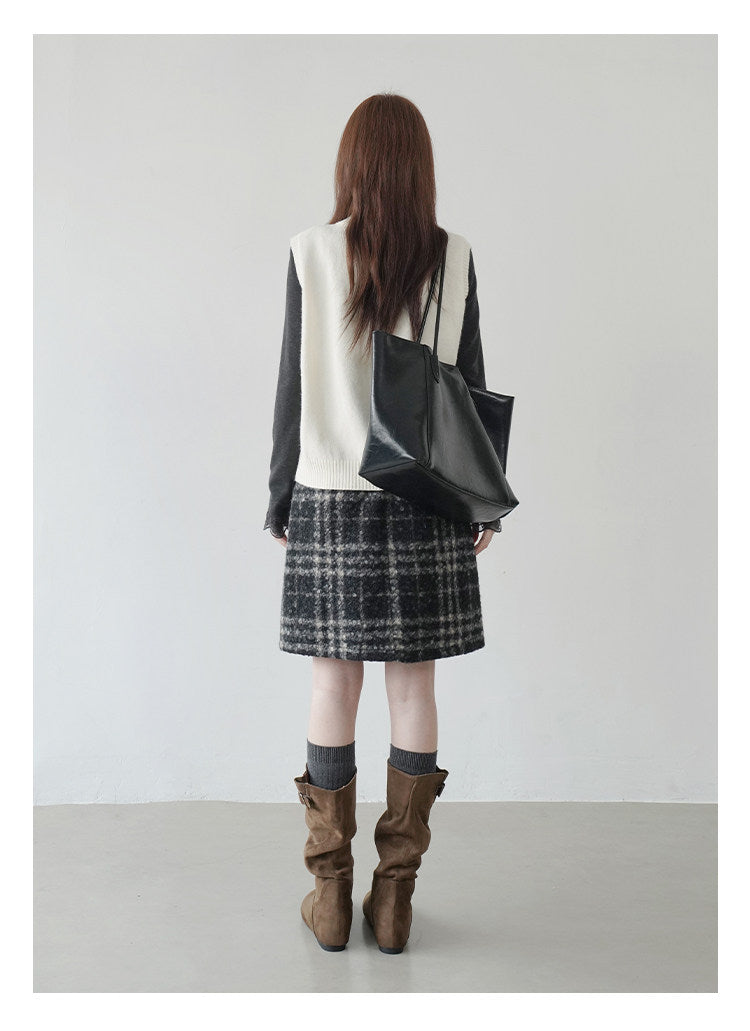 【新作キャンペーン】チェック柄フレアスカート M00148