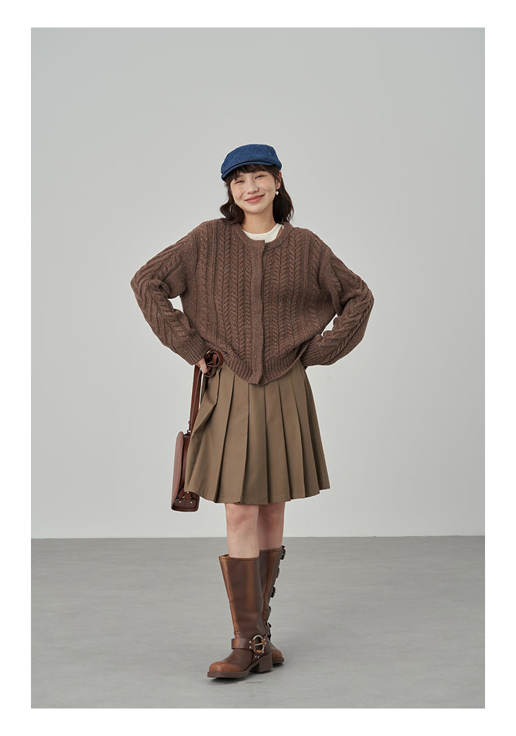 台型プリーツスカート M00062