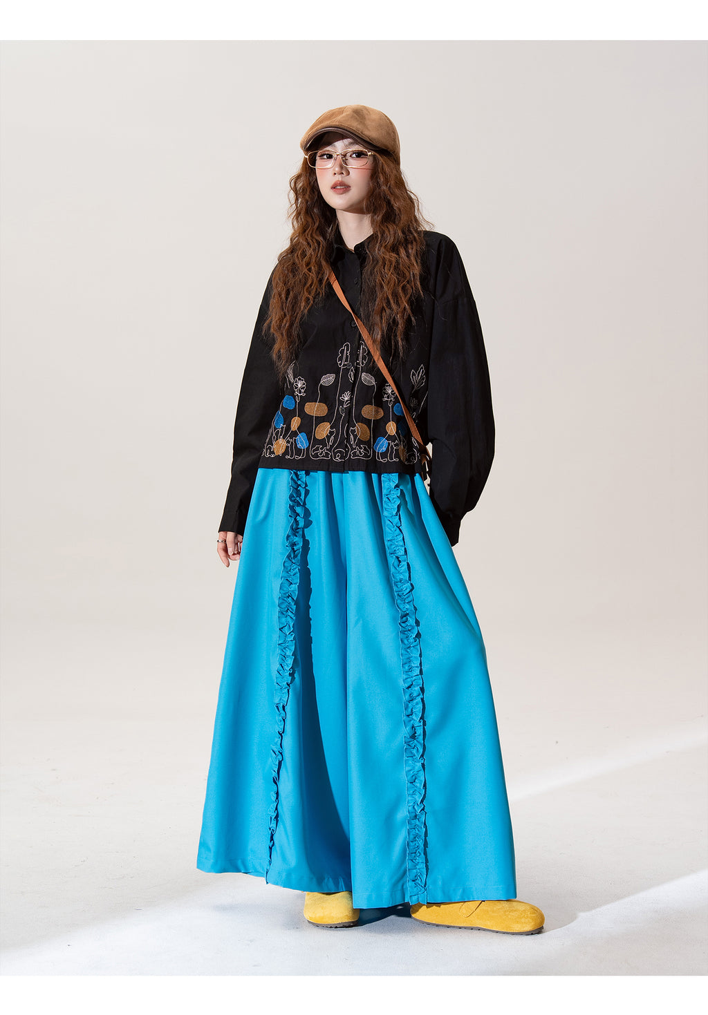 ロング スカートパンツ M00087