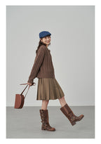 台型プリーツスカート M00062