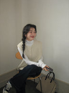 【新作キャンペーン】フリル付きニットベスト M00150