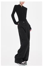 ワイドレッグ デニムパンツ M00068