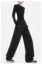 ワイドレッグ デニムパンツ M00068