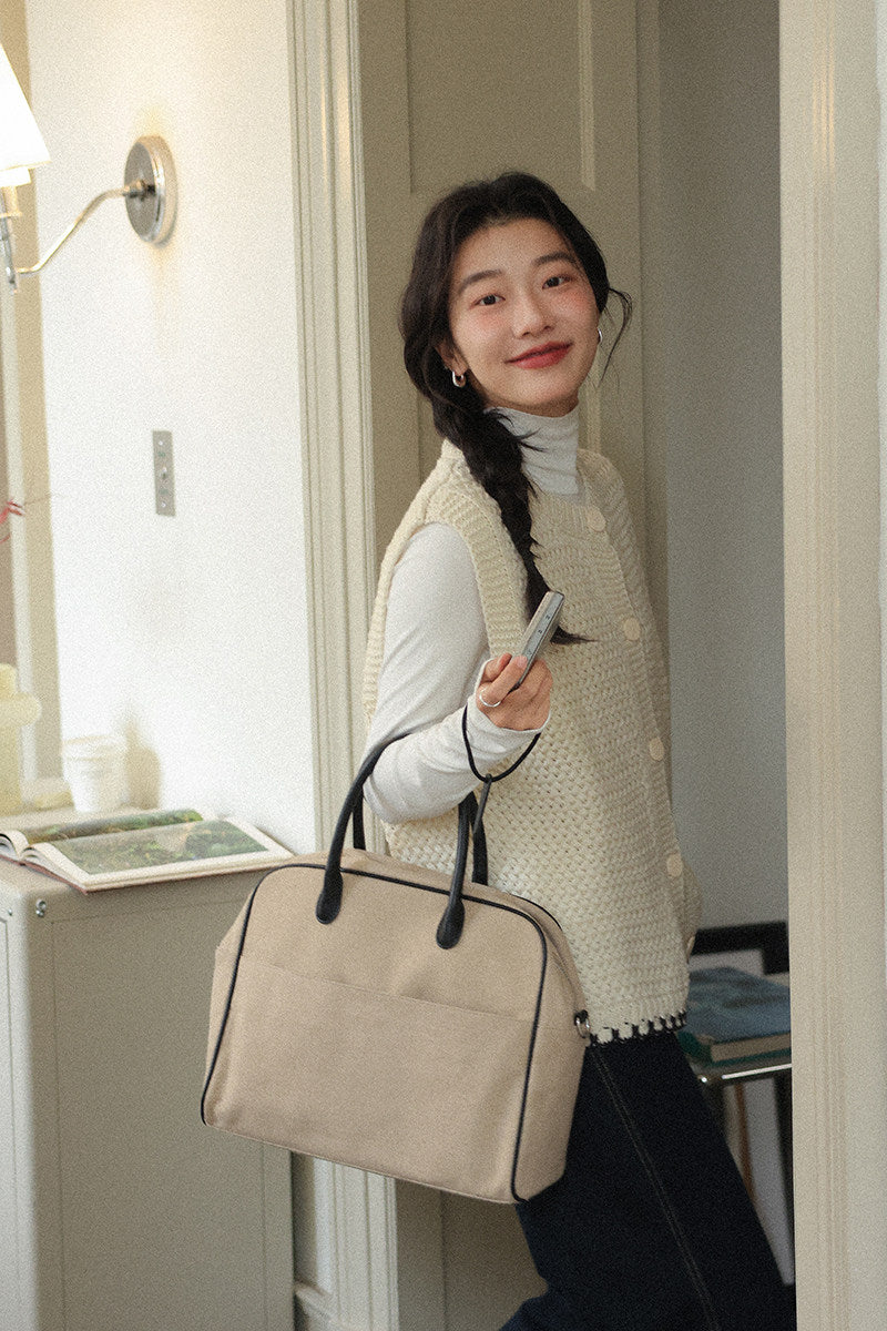 【新作キャンペーン】フリル付きニットベスト M00150