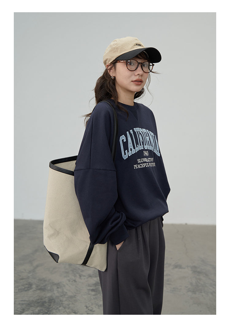 刺繍 ルーズフィット パーカー M00061