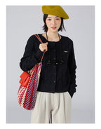 アーガイル柄 ニットトップス M00106