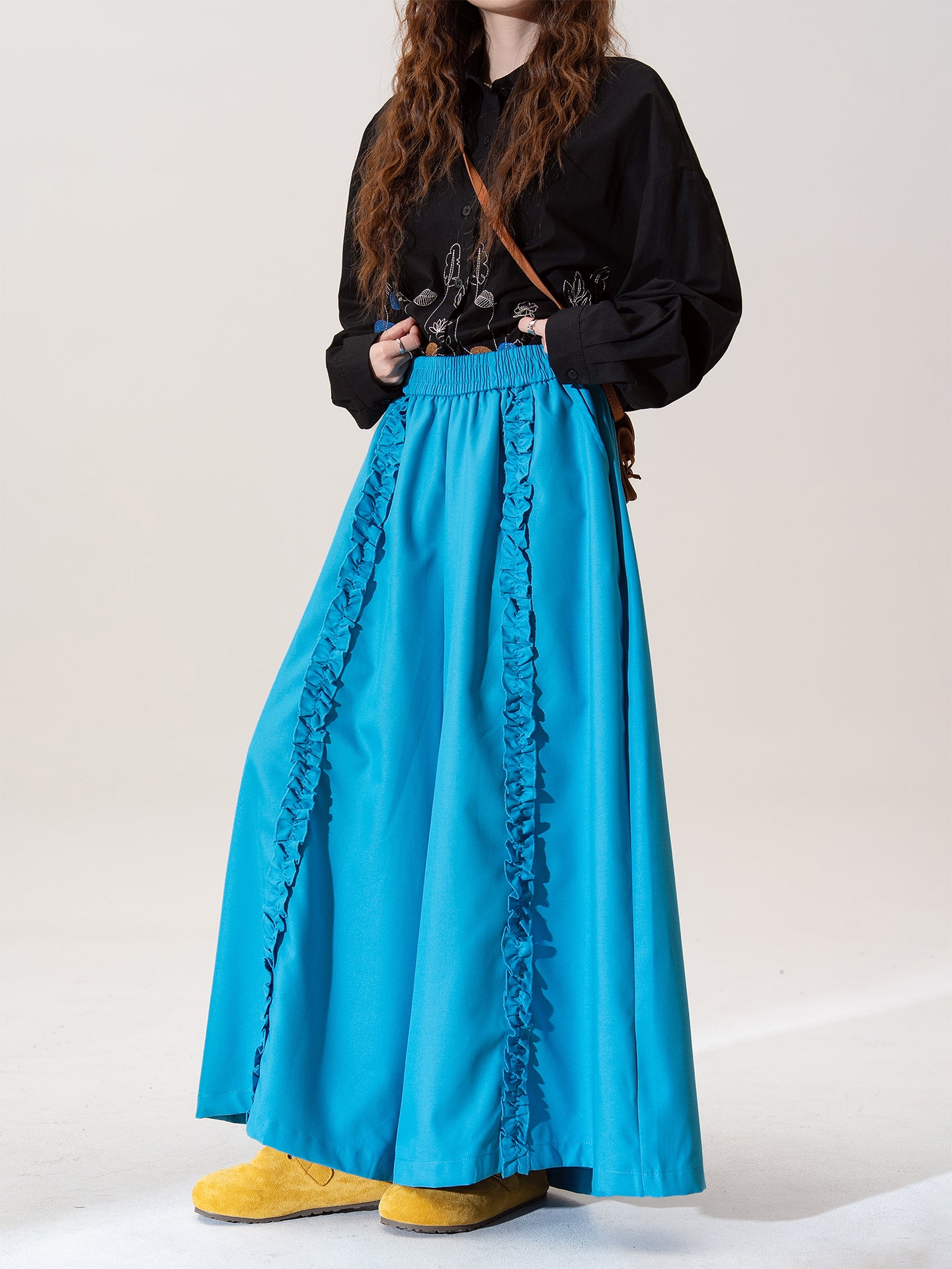 ロング スカートパンツ M00087