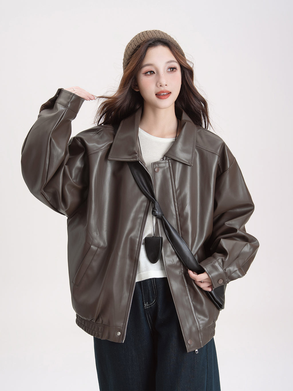 レザー ショートコート M00081