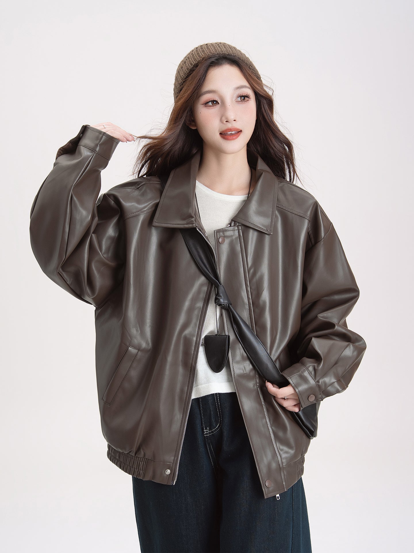 レザー ショートコート M00081