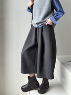 ウールライクワイドキュロット M00119