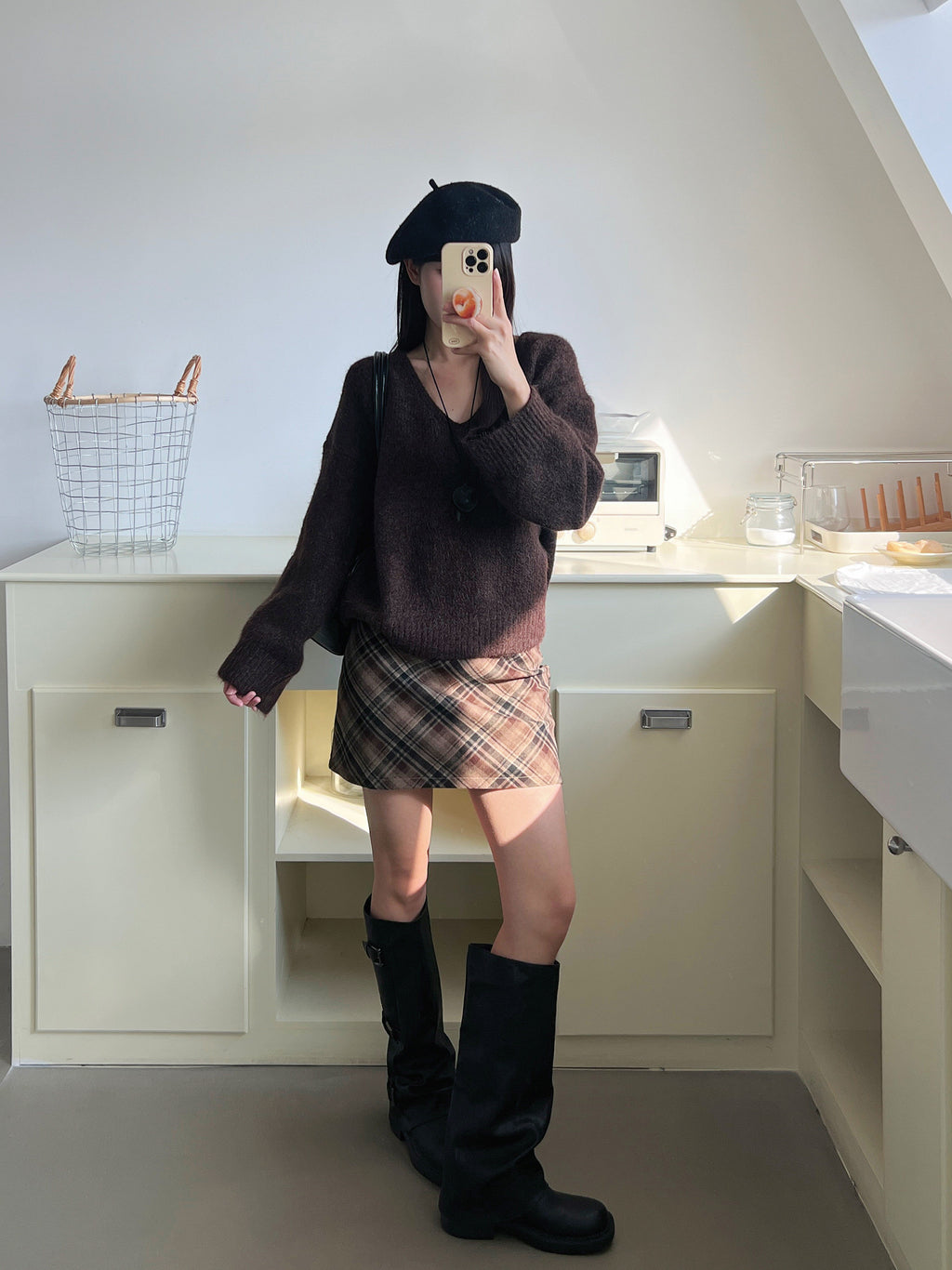 【新作キャンペーン】Vネックリラックスニット M00152