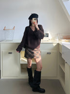 【新作キャンペーン】Vネックリラックスニット M00152