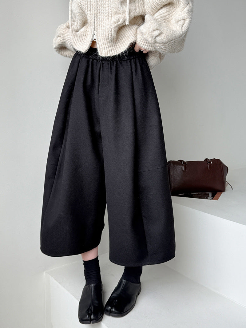 ウールライクワイドキュロット M00119