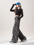 カモ ワイドレッグ カジュアルパンツ M00083