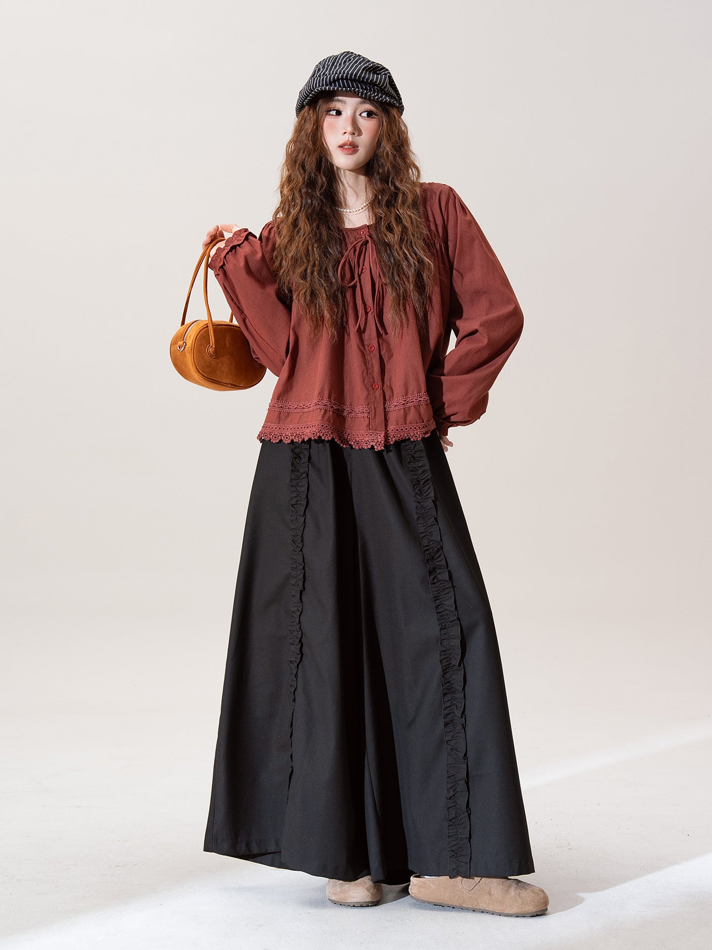 ロング スカートパンツ M00087