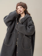 フード付き ポーラーフリース コート M00140