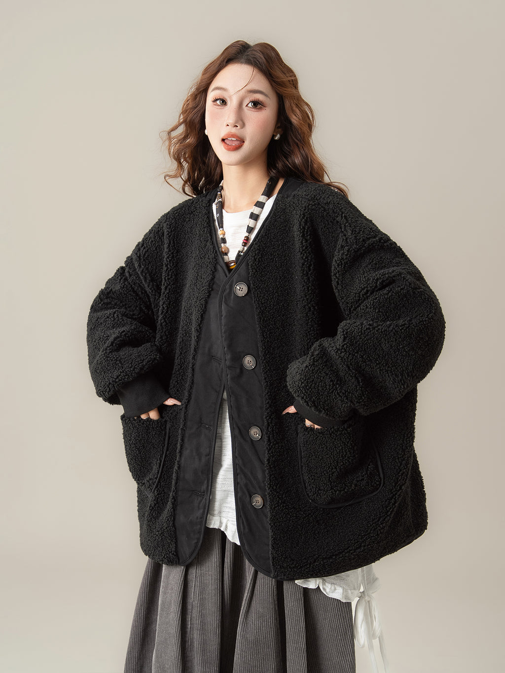 ラムズウール コート M00074