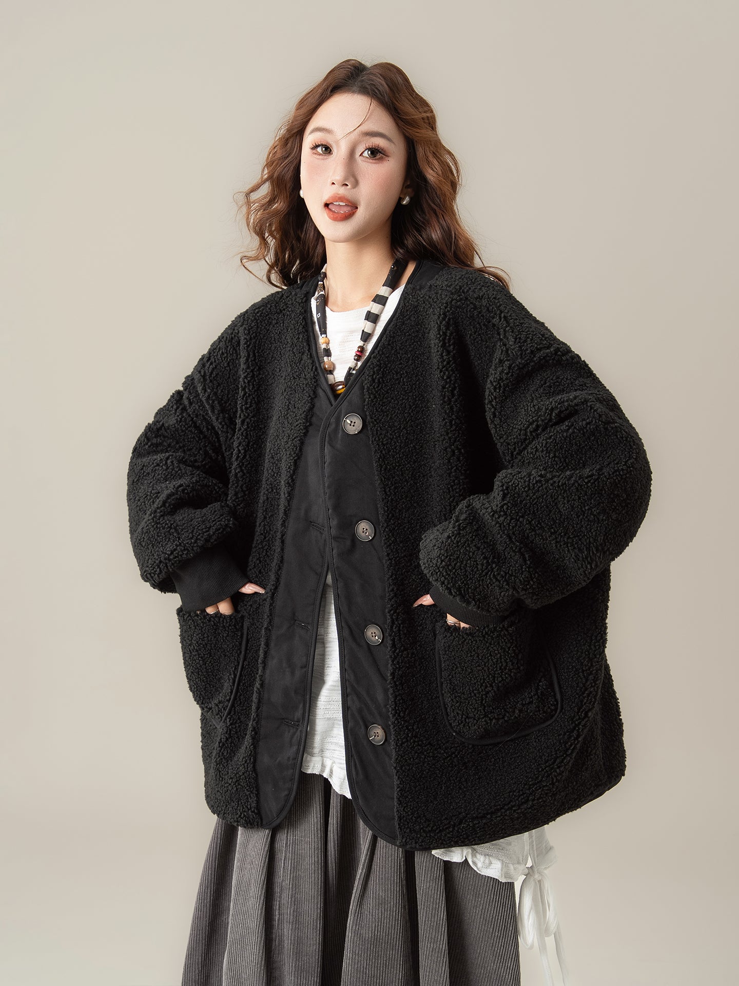 ラムズウール コート M00074