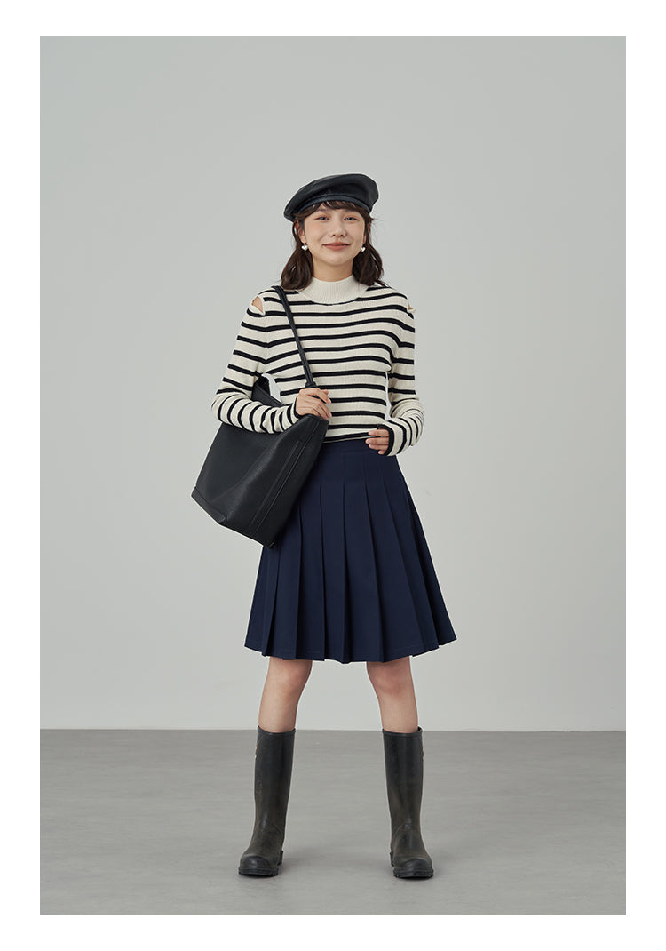 台型プリーツスカート M00062