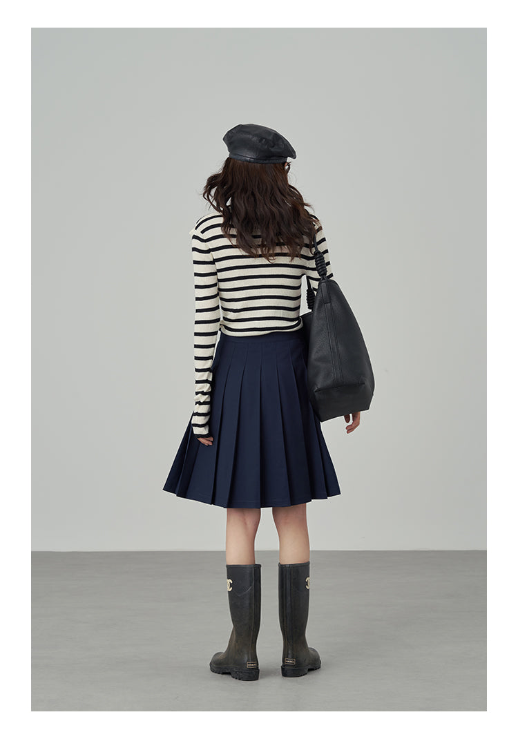 台型プリーツスカート M00062