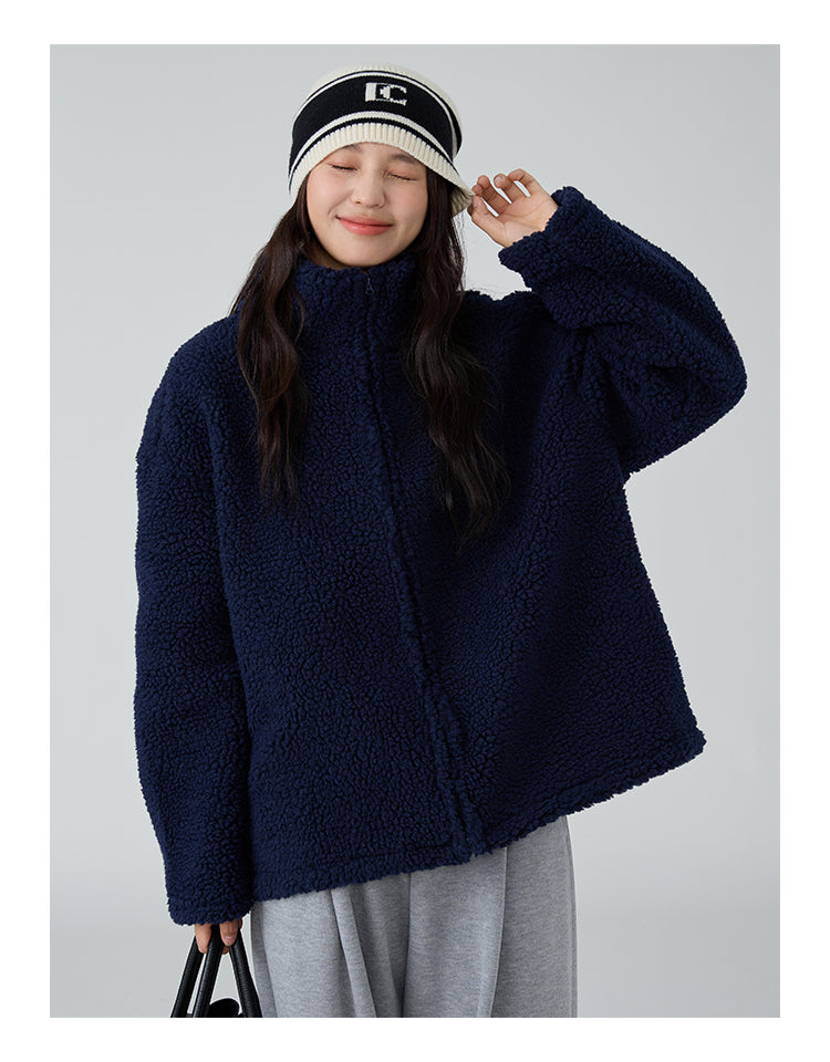 ラムウールスタンドカラージャケット M00021