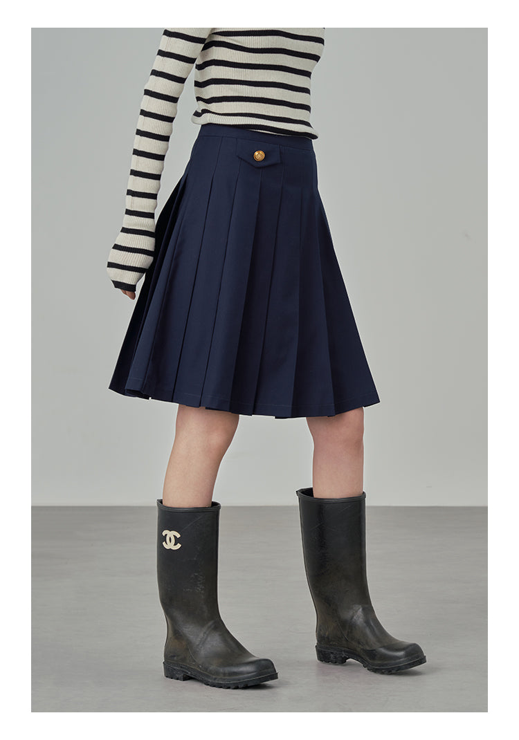 台型プリーツスカート M00062
