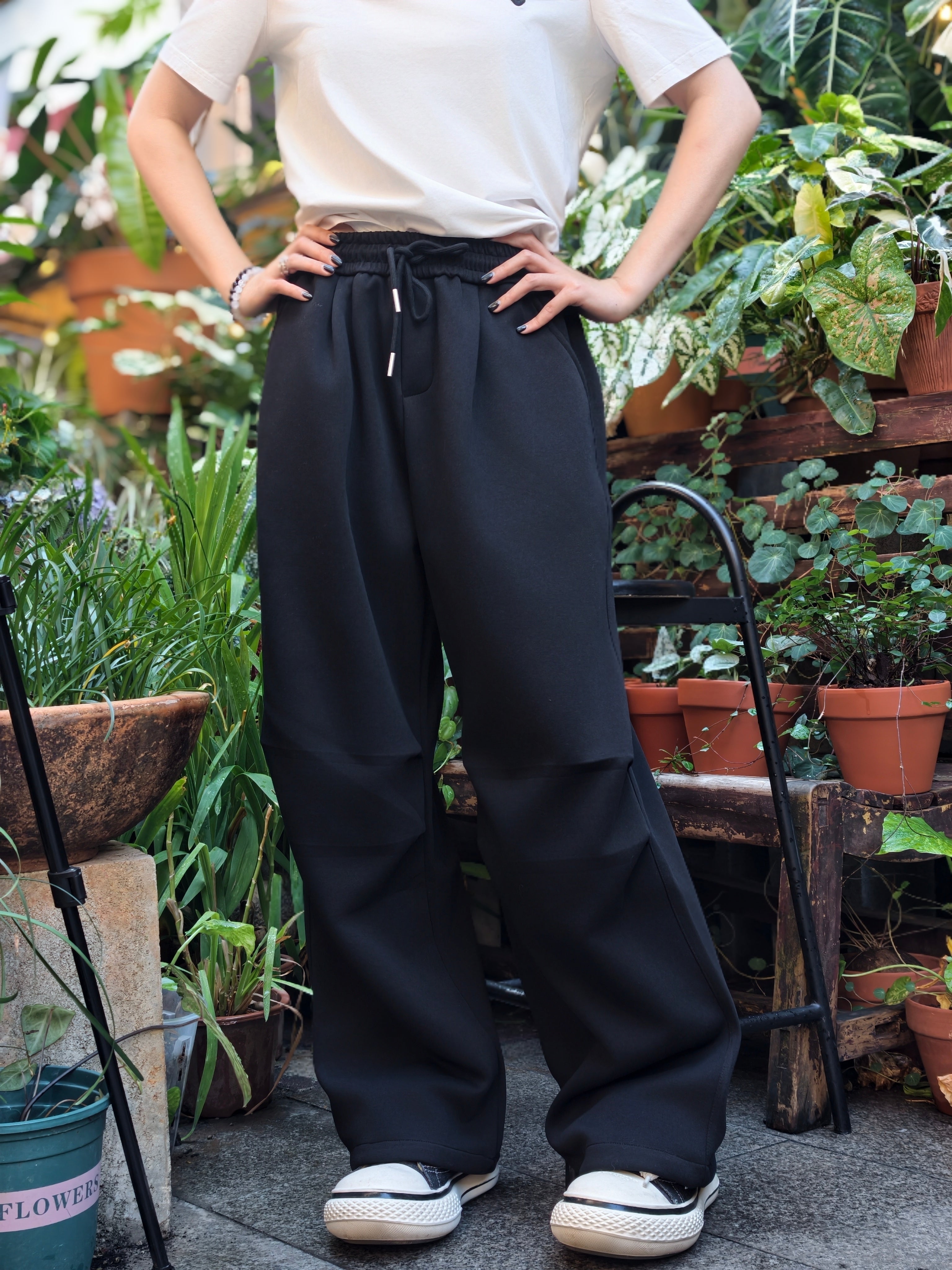 カジュアル ワイドレギンス トラックパンツ M00109