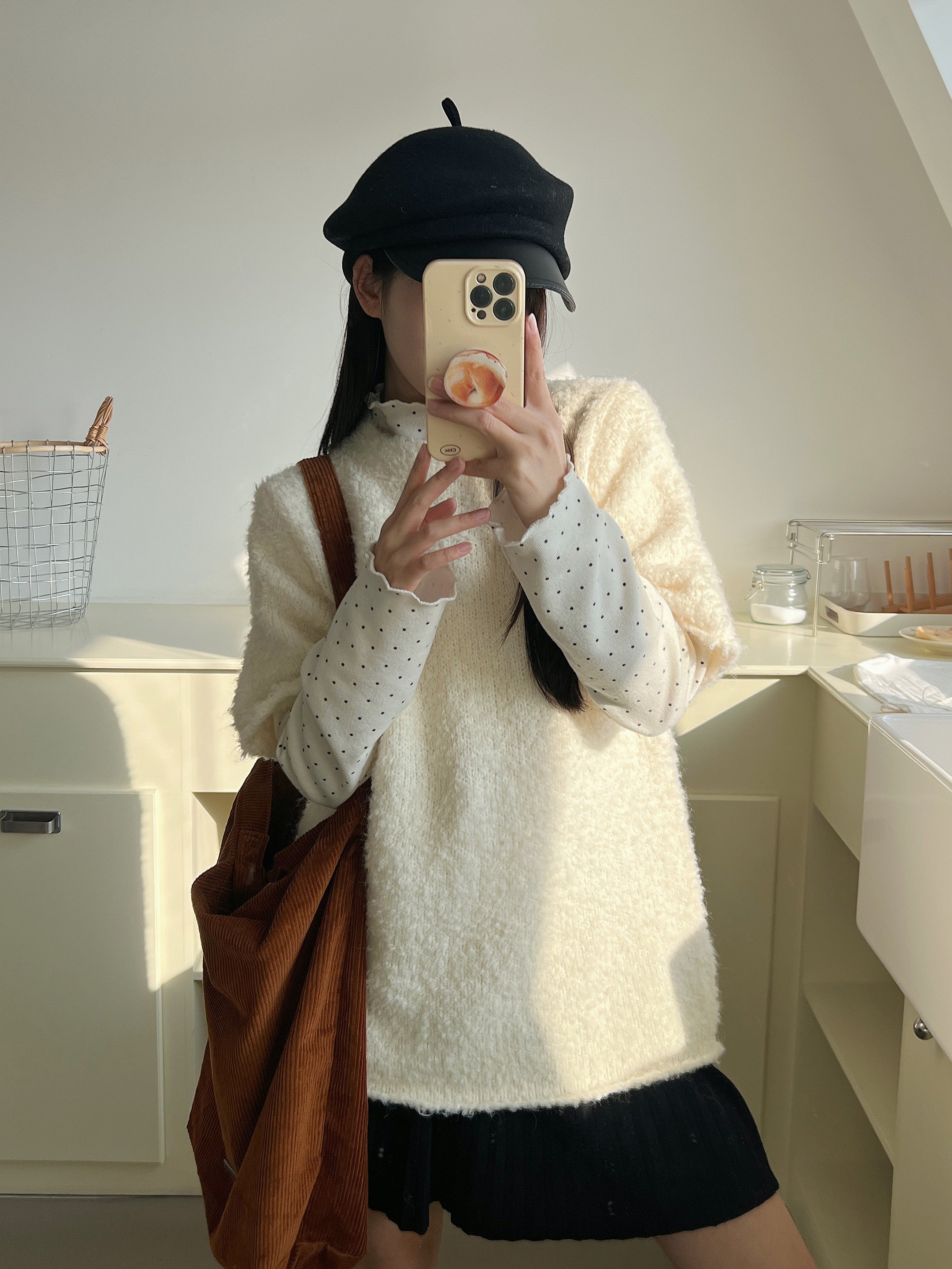 コットンニットクルーネック M00151