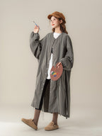 オーバーサイズ ロングトレンチコート M00075