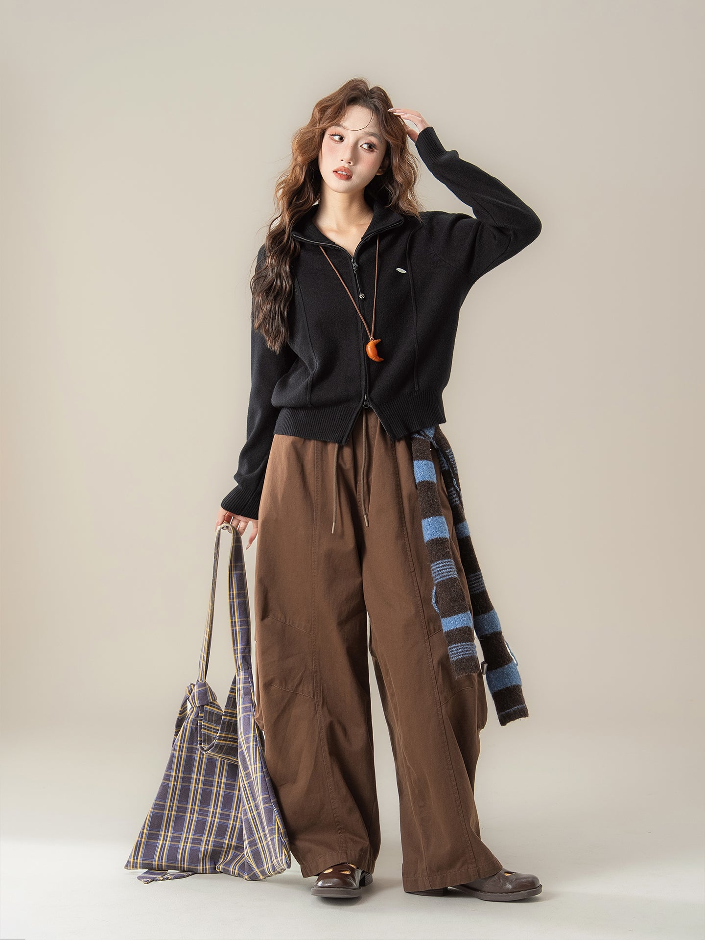 ニットカーディガン M00076