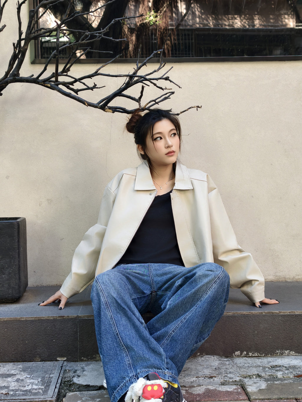 レザー ショートコート M00081