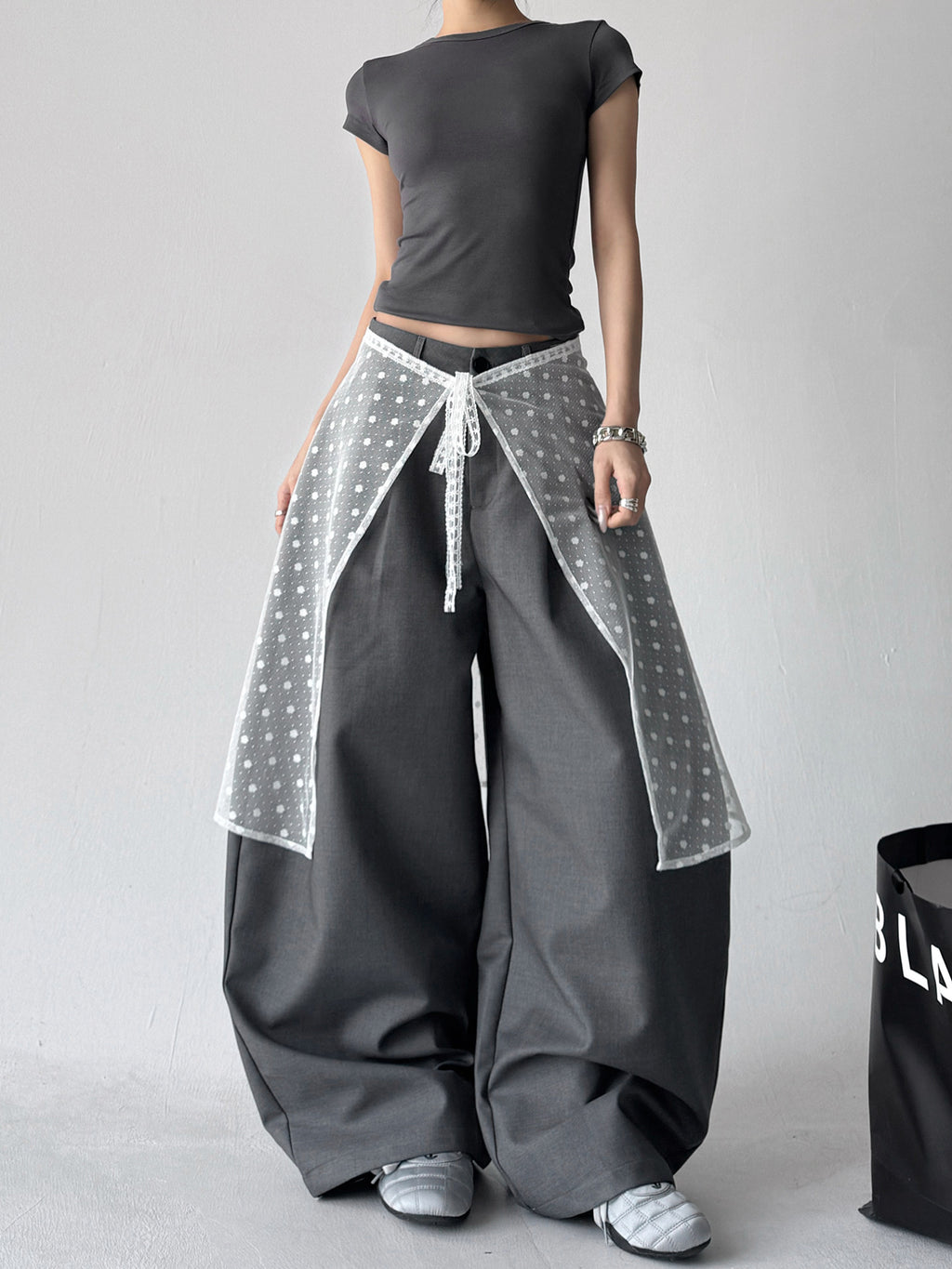 【新作キャンペーン】ドットレースエプロン M00153