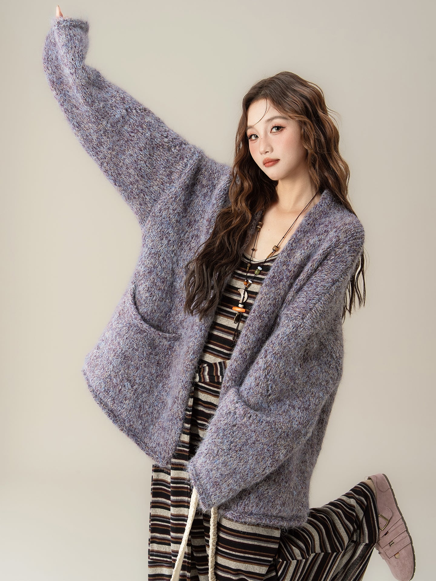 ロングスリーブ カーディガン M00139